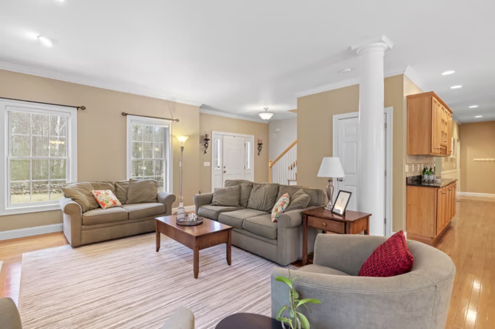 Bright, clean Bay Area home interior
