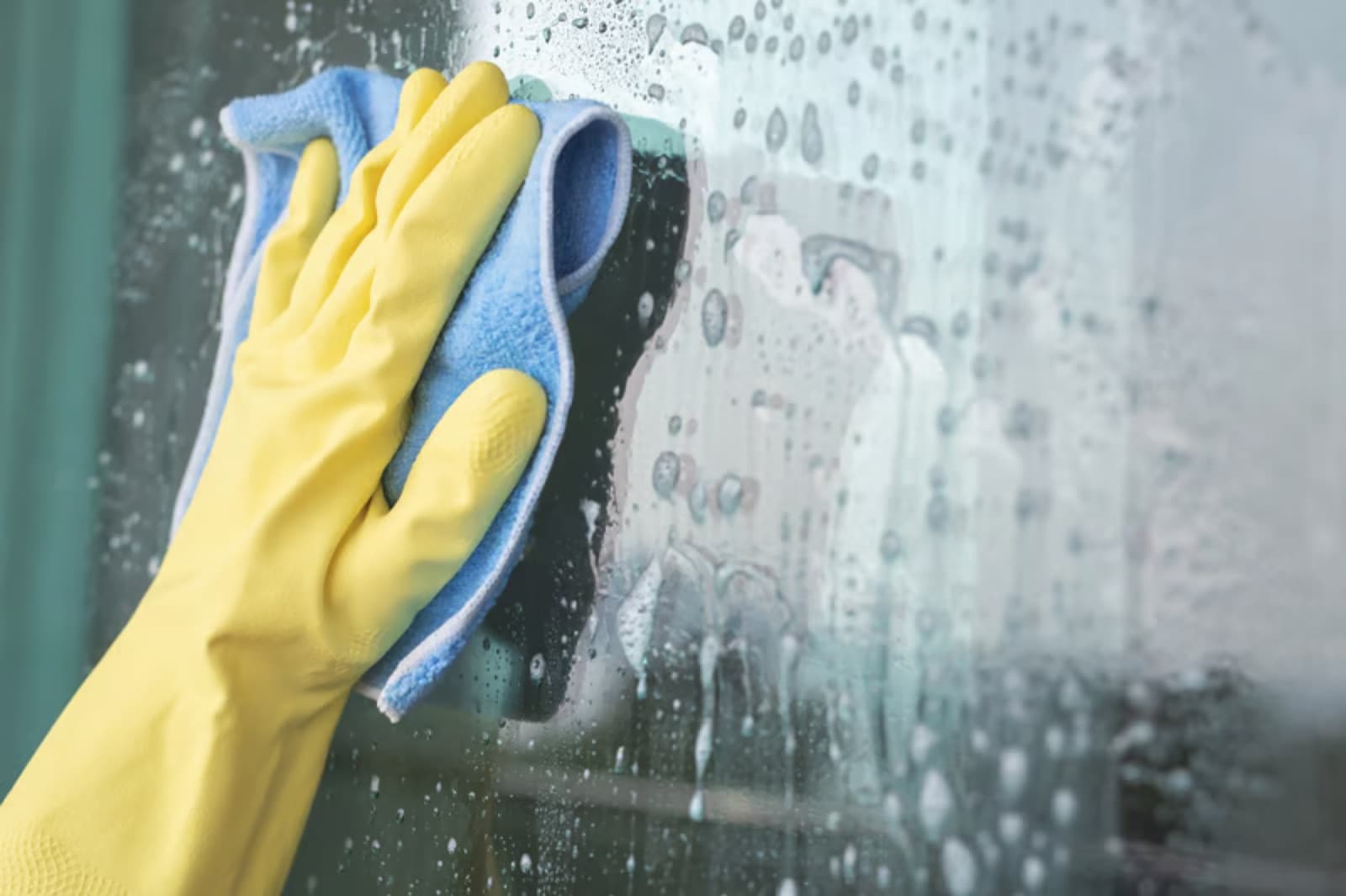 Cleaning a window with care